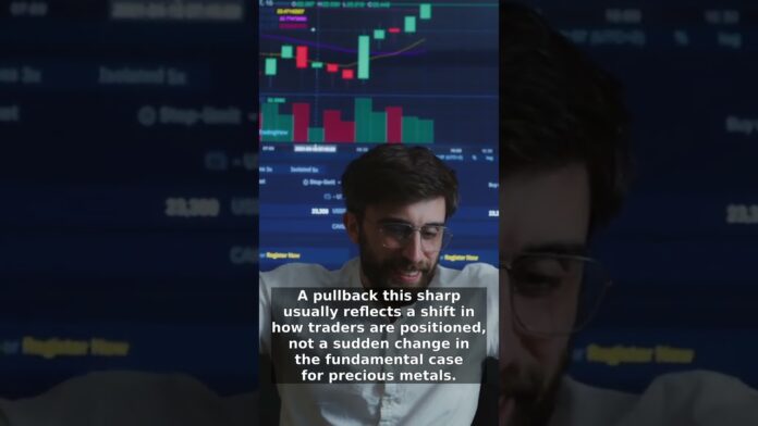 Gold and Silver Pull Back Sharply After Recent Run — What Traders Are Watching Now #Shorts