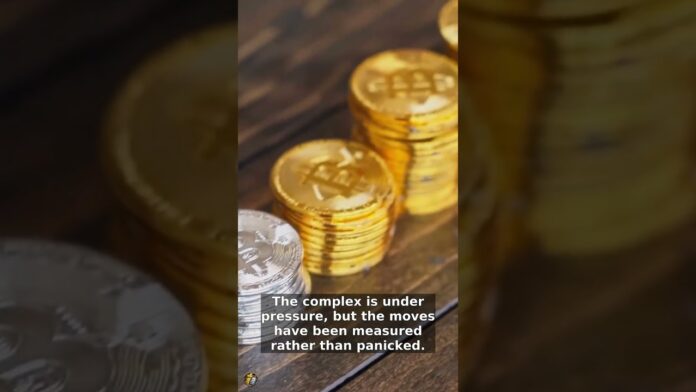 Gold and silver drift lower as markets search for footing after sharp selloff #Shorts